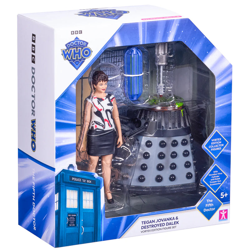 Doctor Who Tegan Jovanka and Destroyed Dalek Vortex Edition Set