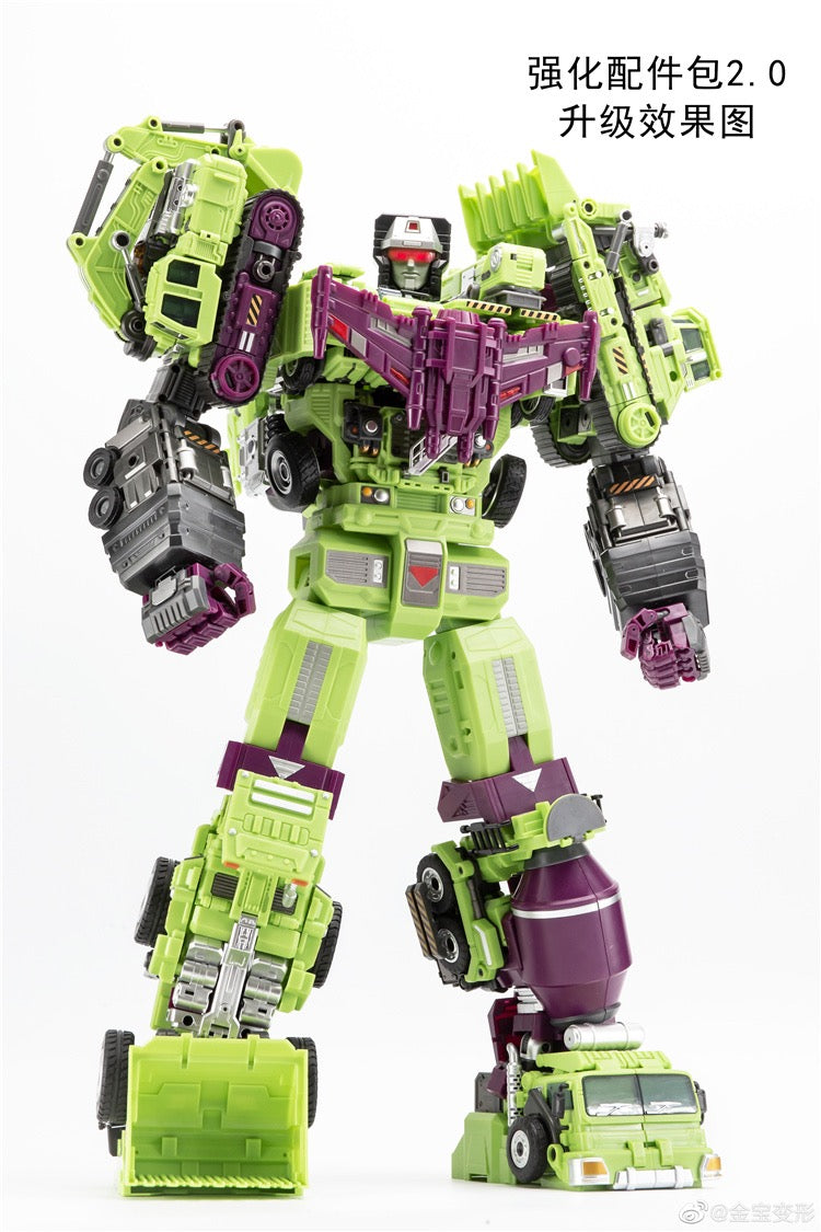 Jinbao Deformation New Upgrade Kit For Gravity Builder Devastator Green Ver.