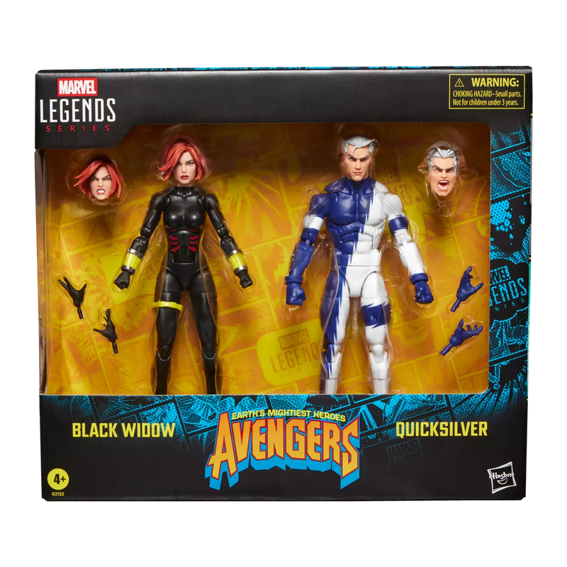 Marvel Legends Series Avengers Black Widow and Quicksilver