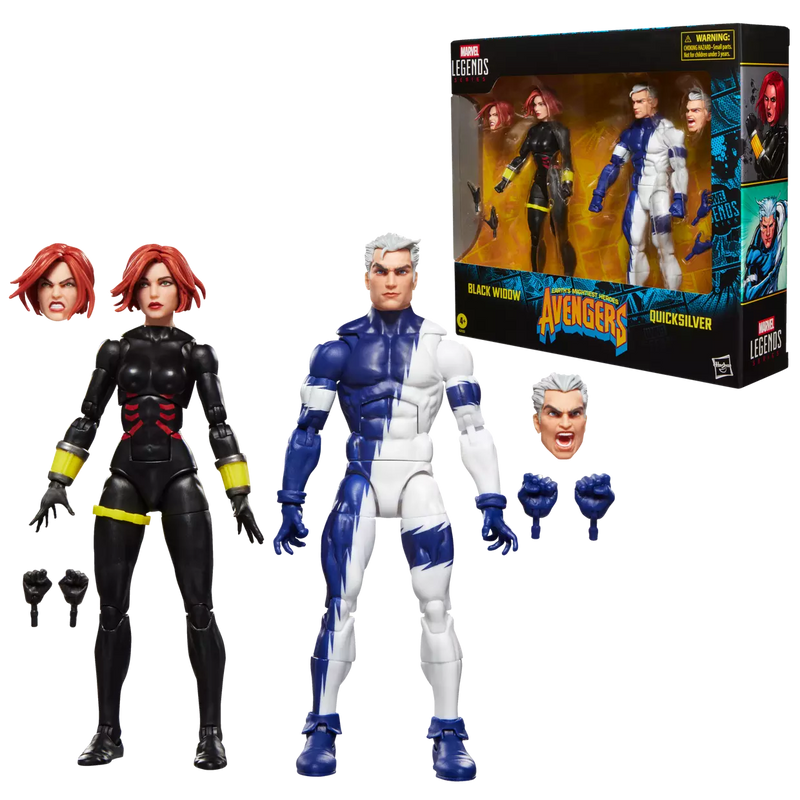Marvel Legends Series Avengers Black Widow and Quicksilver