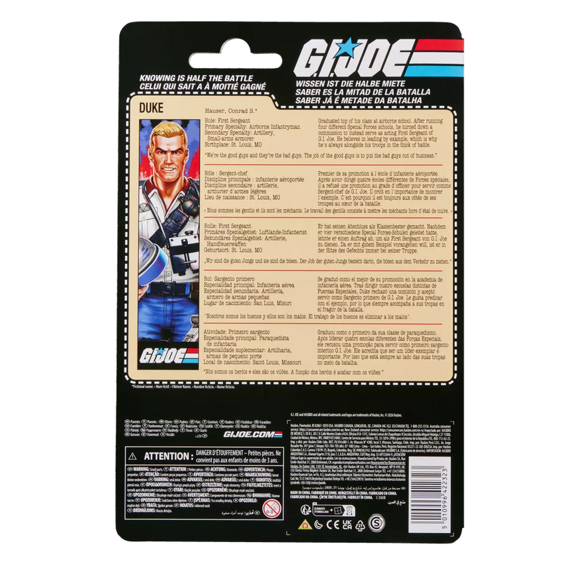 G.I. Joe Classified Series Retro Cardback USA Duke