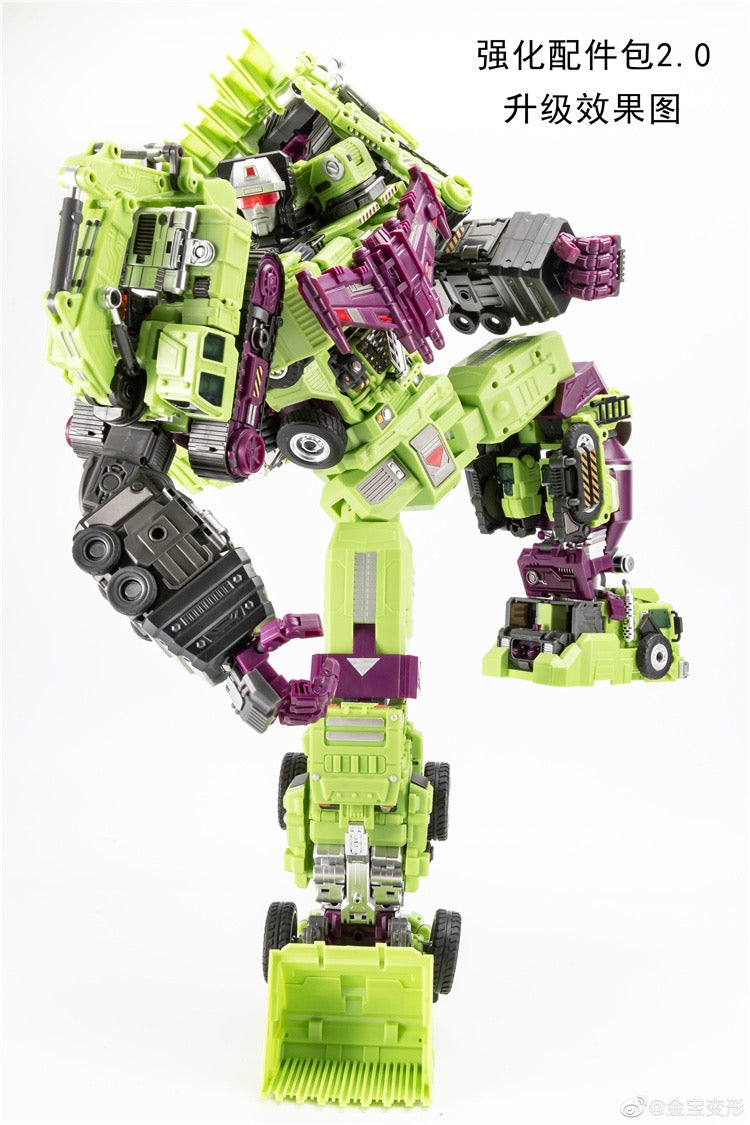 Jinbao Deformation New Upgrade Kit For Gravity Builder Devastator Green Ver.