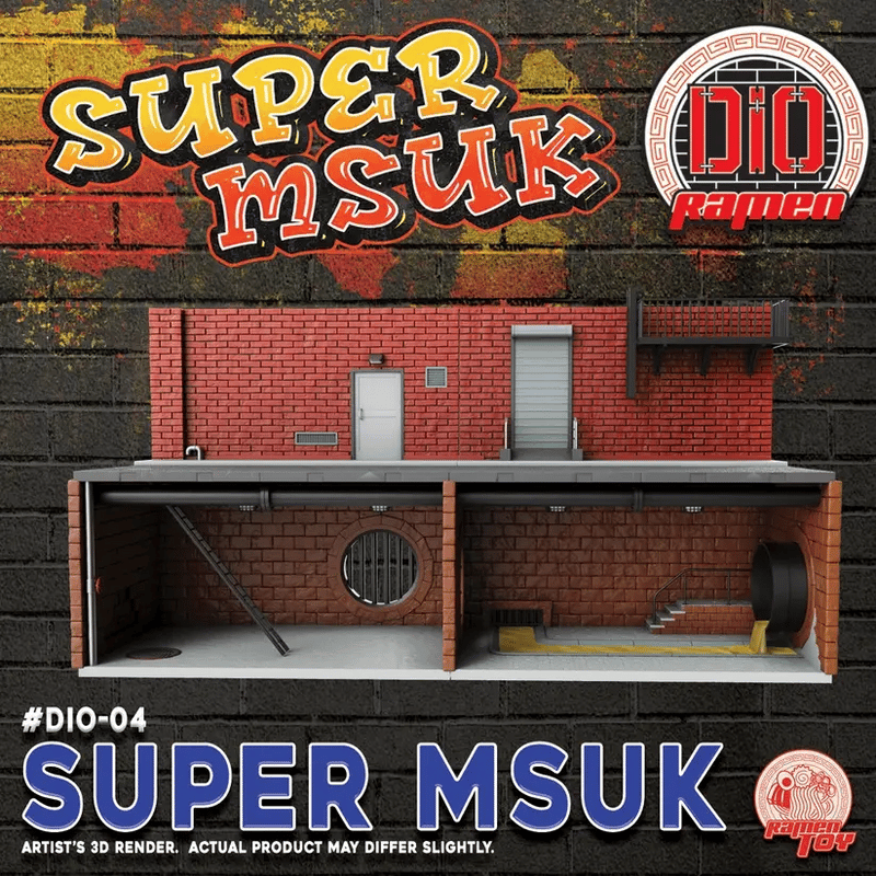 Limited Time Only: Ramen Toys Super Modular Sewer Underground Kommand (TMNT diorama)