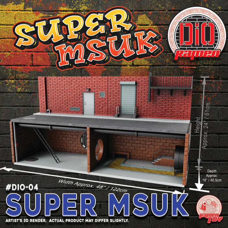 Limited Time Only: Ramen Toys Super Modular Sewer Underground Kommand (TMNT diorama)