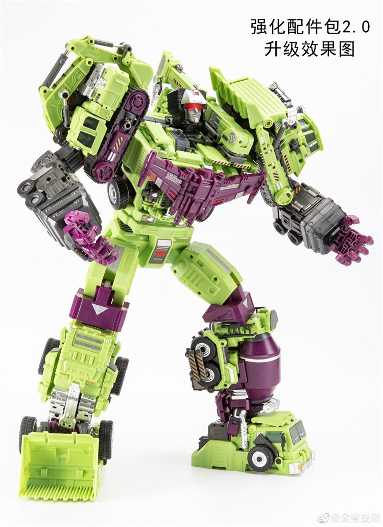 Jinbao Deformation New Upgrade Kit For Gravity Builder Devastator Green Ver.