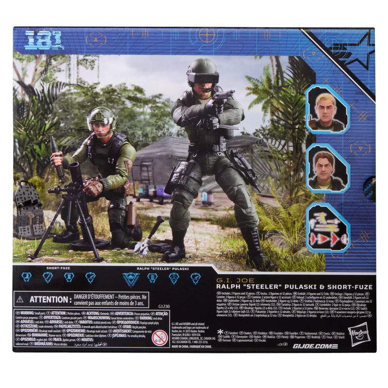 G.I. Joe Classified Series #181, Ralph “Steeler” Pulaski & Short-Fuze (US Target Exclusive)