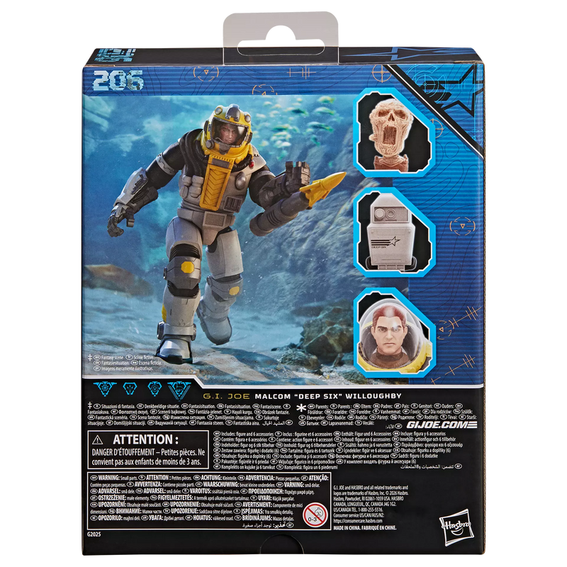 Deposit: G.I. Joe Classified Series #206, Malcom "Deep Six" Willoughby