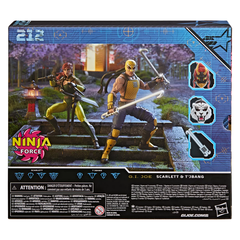Deposit: G.I. Joe Classified Series #212, Ninja Force Scarlett and T'Jbang