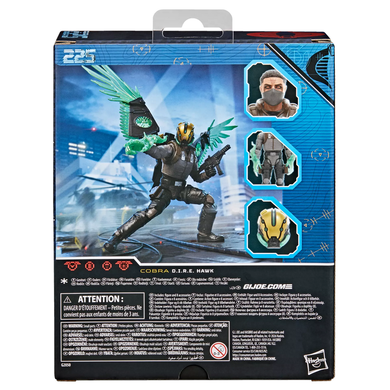 Deposit: G.I. Joe Classified Series #225, D.I.R.E. Hawk (Dread-Inducing Responsive Energy)