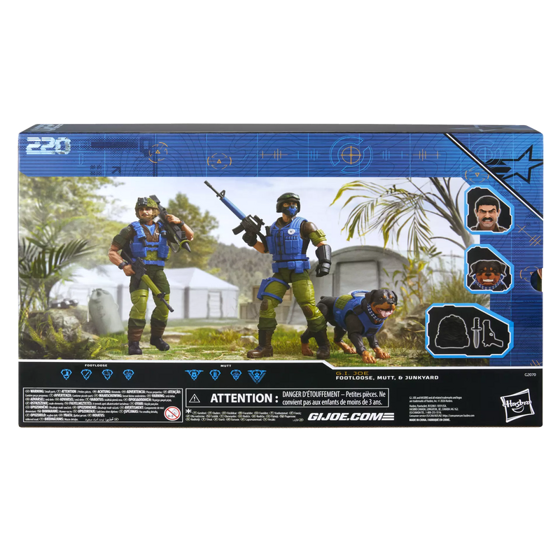 Deposit: G.I. Joe Classified Series #220, Mad Marauders Footloose, Mutt, & Junkyard