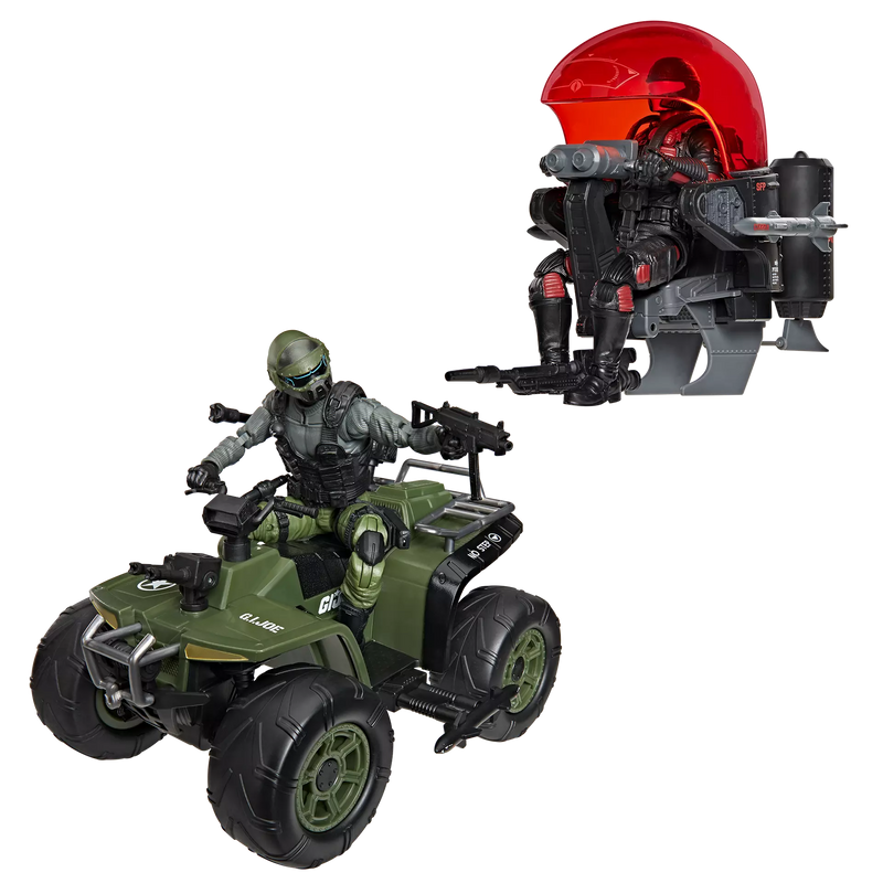 Deposit: G.I. Joe Classified Series #218, Snake Eyes & Varmint ATV Vs. Stealth Viper & Cobra Stealth Flight Pod (Trubble Bubble)