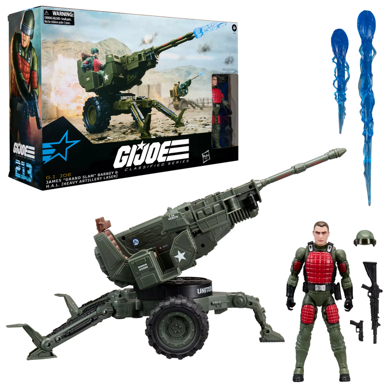 Deposit: G.I. Joe Classified Series #213, James "Grand Slam" Barney & H.A.L. (Heavy Artillery Laser)
