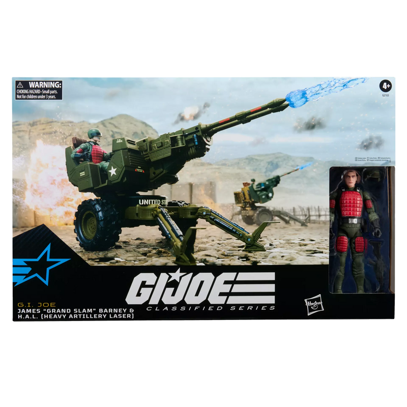 Deposit: G.I. Joe Classified Series #213, James "Grand Slam" Barney & H.A.L. (Heavy Artillery Laser)