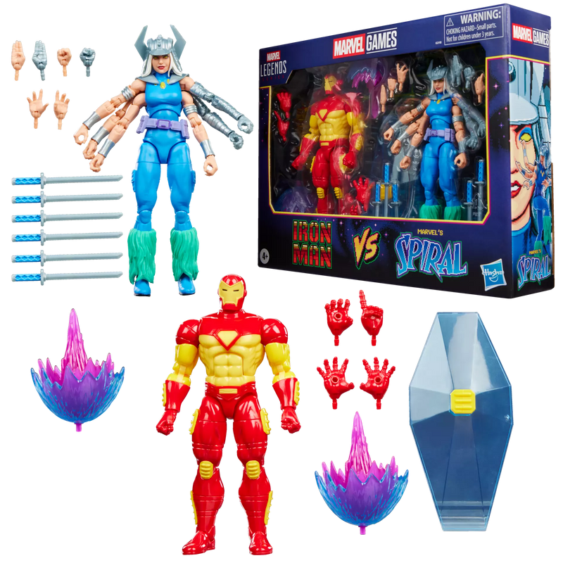 Deposit: Marvel Legends Series Marvel Games Iron Man vs Marvel’s Spiral