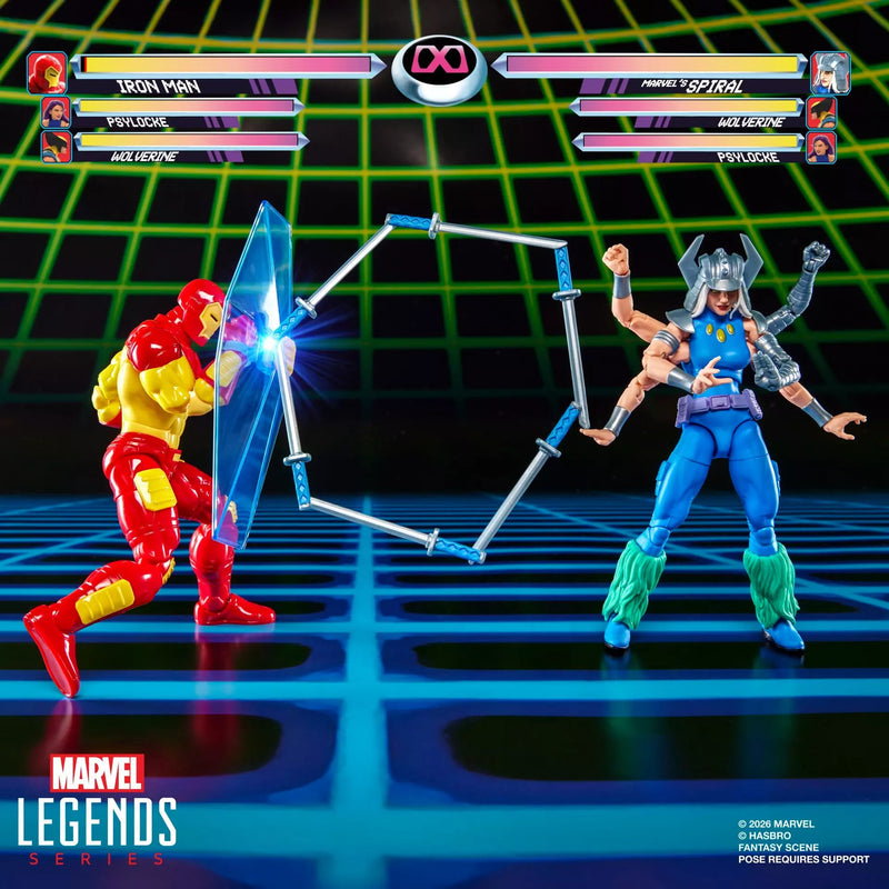Deposit: Marvel Legends Series Marvel Games Iron Man vs Marvel’s Spiral