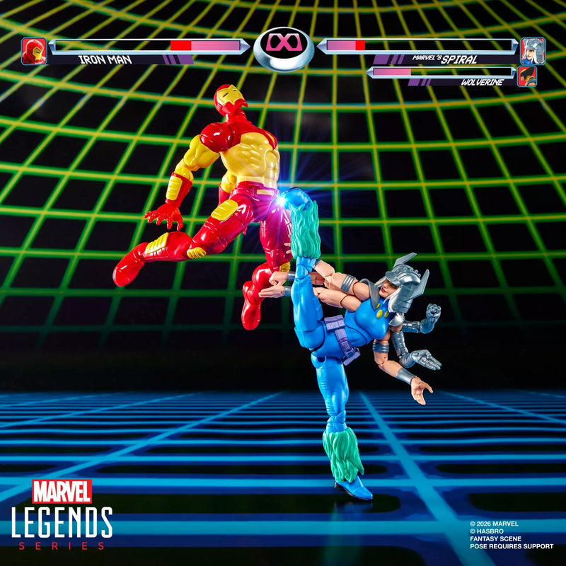Deposit: Marvel Legends Series Marvel Games Iron Man vs Marvel’s Spiral
