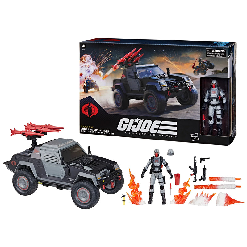 G.I. Joe Classified Series #120 Cobra Night Attack 4-WD Stinger & Driver