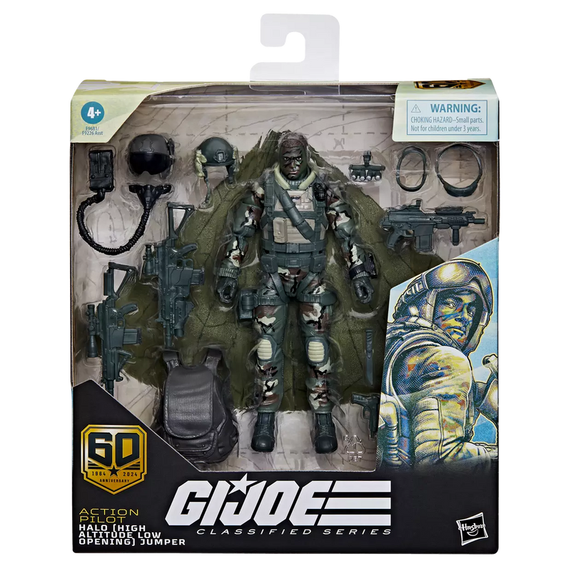 G.I. Joe Classified Series 60th Anniversary Action Pilot - HALO (High Altitude Low Opening) Jumper Figure