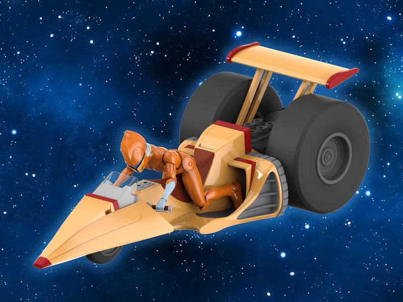 SilverHawks Super 7 ULTIMATES! Copper Kidd & Space Racer Action Figure & Vehicle Bundle (Set of 2)