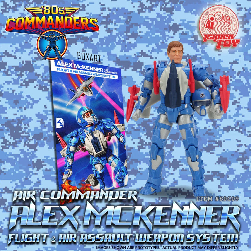 Limited Time Only: Ramen Toy 80s Commanders Air Commander Alex McKennar - FLIGHT & AIR ASSAULT WEAPON SYSTEM