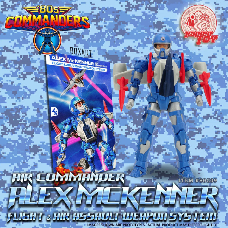 Limited Time Only: Ramen Toy 80s Commanders Air Commander Alex McKennar - FLIGHT & AIR ASSAULT WEAPON SYSTEM