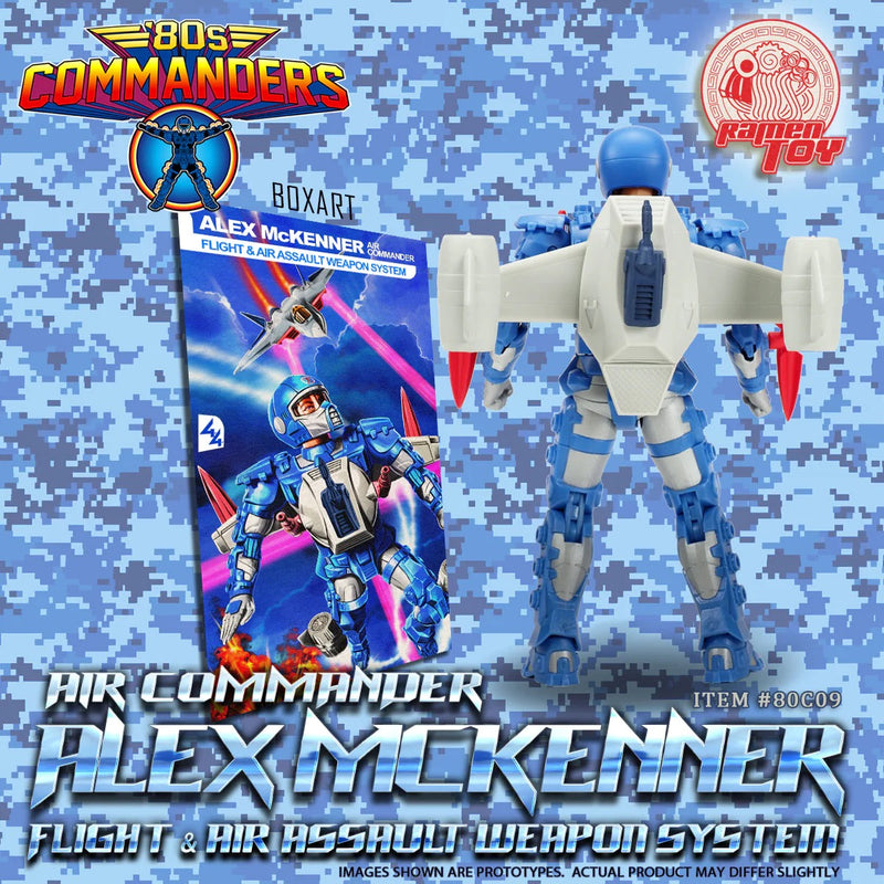 Limited Time Only: Ramen Toy 80s Commanders Air Commander Alex McKennar - FLIGHT & AIR ASSAULT WEAPON SYSTEM