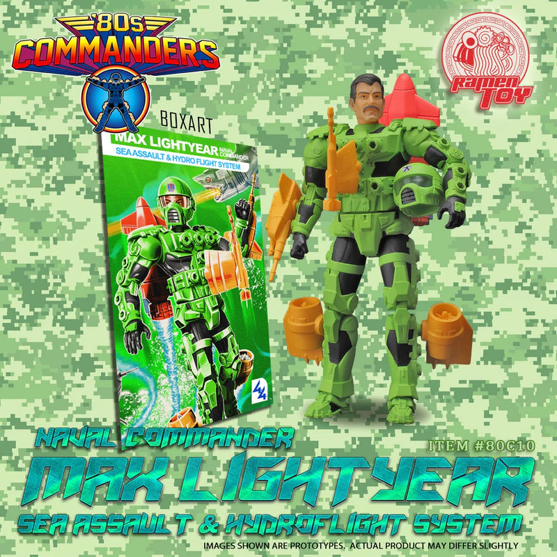 Ramen Toy 80s Commanders NAVAL COMMANDER MAX LIGHTYEAR - SEA ASSAULT & HYDROFLIGHT SYSTEM