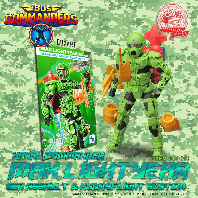 Ramen Toy 80s Commanders NAVAL COMMANDER MAX LIGHTYEAR - SEA ASSAULT & HYDROFLIGHT SYSTEM