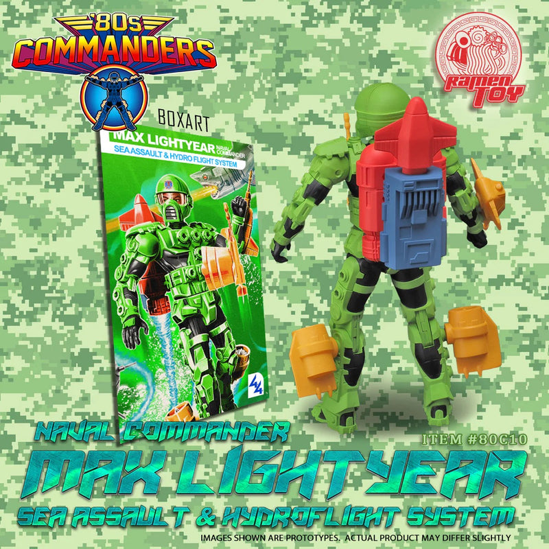 Ramen Toy 80s Commanders NAVAL COMMANDER MAX LIGHTYEAR - SEA ASSAULT & HYDROFLIGHT SYSTEM