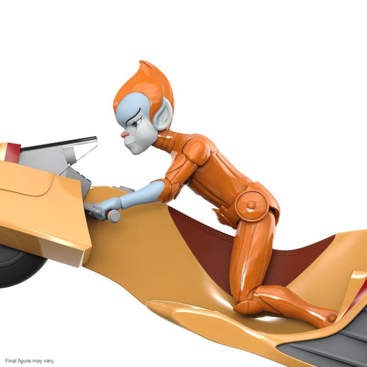 SilverHawks Super 7 ULTIMATES! Copper Kidd & Space Racer Action Figure & Vehicle Bundle (Set of 2)