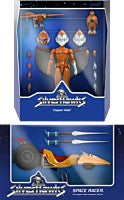 SilverHawks Super 7 ULTIMATES! Copper Kidd & Space Racer Action Figure & Vehicle Bundle (Set of 2)
