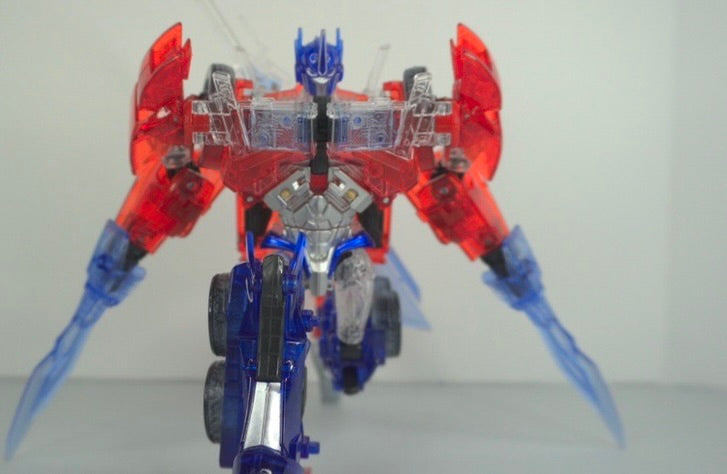 APC Toys APC-001T Attack Prime TFP Optimus Prime Clear Version w/ Black Wheels