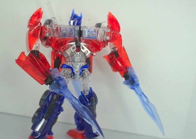 APC Toys APC-001T Attack Prime TFP Optimus Prime Clear Version w/ Black Wheels