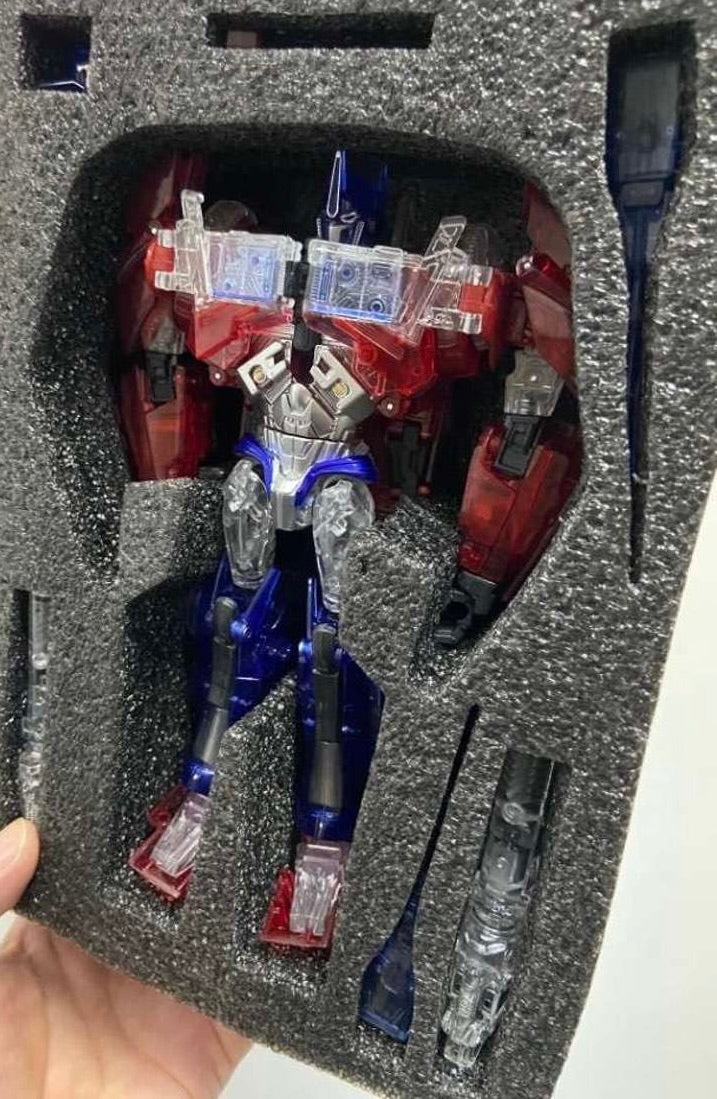 APC Toys APC-001T Attack Prime TFP Optimus Prime Clear Version w/ Black Wheels
