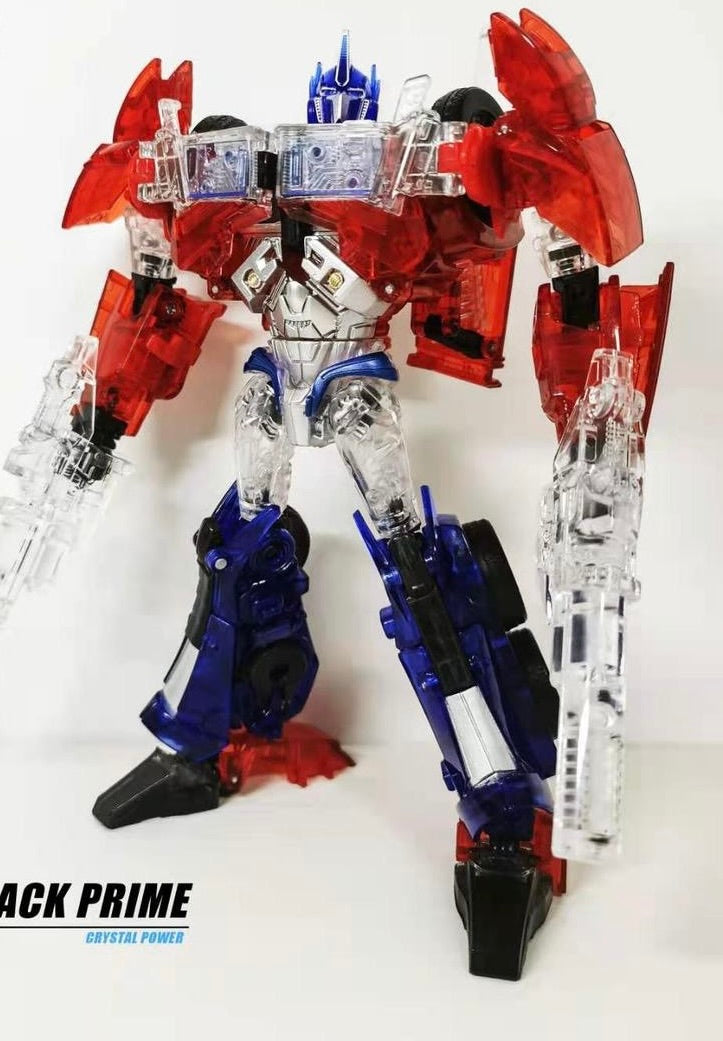 APC Toys APC-001T Attack Prime TFP Optimus Prime Clear Version w/ Black Wheels
