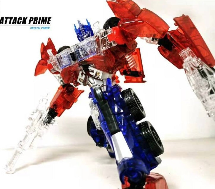 APC Toys APC-001T Attack Prime TFP Optimus Prime Clear Version w/ Black Wheels