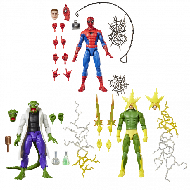 Marvel Legends Series 60's Spider-Man 3 pack