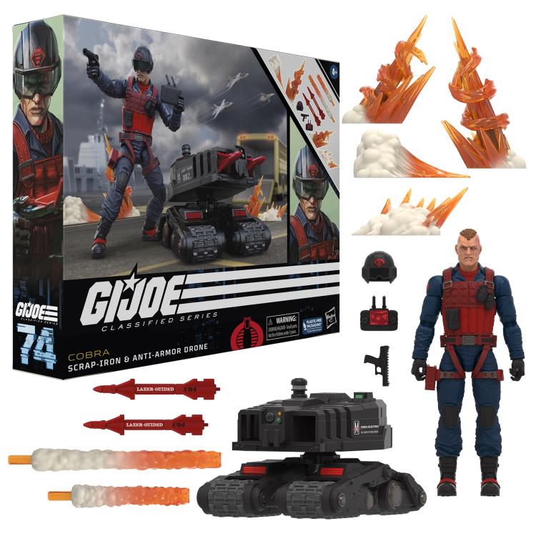 G.I. Joe Classified Series #74 Scrap Iron & Anti Armour Drone