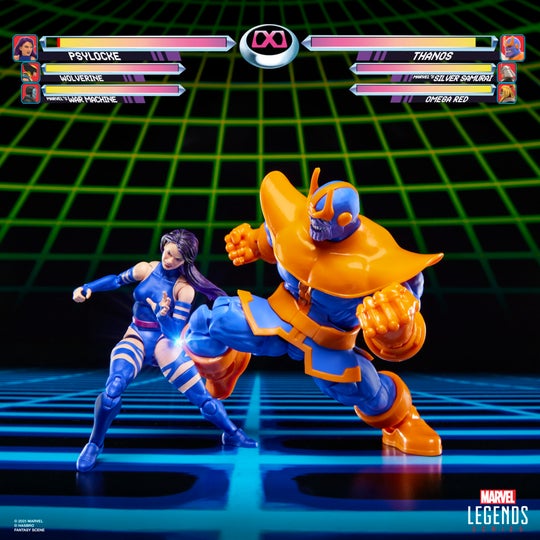 Marvel Legends Series Gamerverse Psylocke vs Thanos