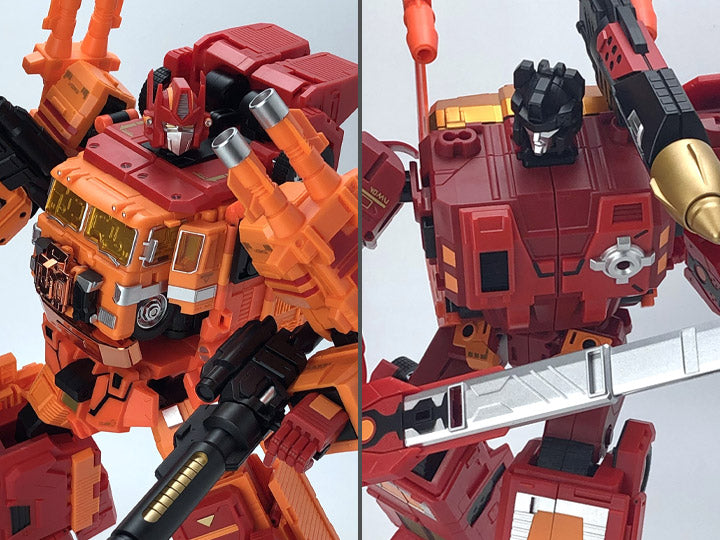 Fanshobby MB-06D + MB-11D Powerbaser & God Armor OP & God Bomber Orange ver. set of 2