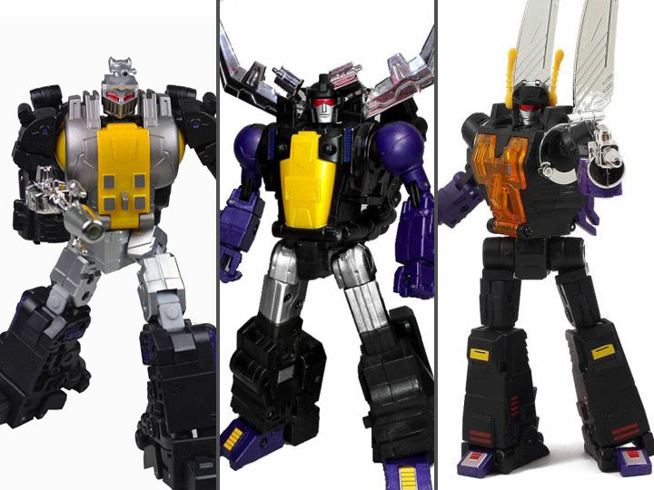 Fans Toys FT-12 Grenadier [grey chest], FT-13 Mercenary, FT-14 Forager (Insecticons) Reissue